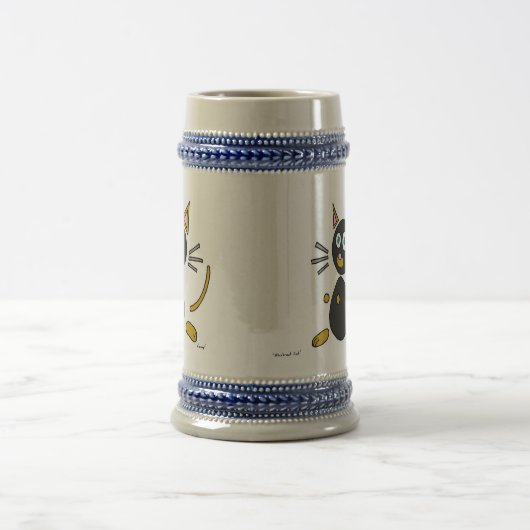 Abstracte kattestein bierpul (Center)