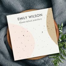 ABSTRACTE KERAMISCHE BLUSH OKER OORBEL DISPLAY