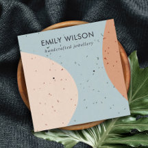 ABSTRACTE KERAMISCHE BLUSH ROEST GRIJZE OORBEL DIS