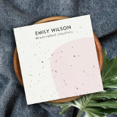 ABSTRACTE KERAMISCHE BLUSH STUD OORBEL DISPLAY KAA VIERKANTE VISITEKAARTJE