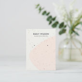 ABSTRACTE KERAMISCHE BLUSH WAVE STUD OORBEL DISPLA VISITEKAARTJE (Staand voorkant)