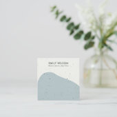 ABSTRACTE KERAMISCHE GRIJZE GOLF STUD OORBEL DISPL VIERKANTE VISITEKAARTJE (Staand voorkant)