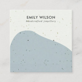 ABSTRACTE KERAMISCHE GRIJZE GOLF STUD OORBEL DISPL VIERKANTE VISITEKAARTJE