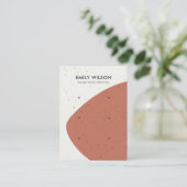 ABSTRACTE KERAMISCHE ROESTGOLF 3 STUD OORBEL DISPL VISITEKAARTJE (Staand voorkant)