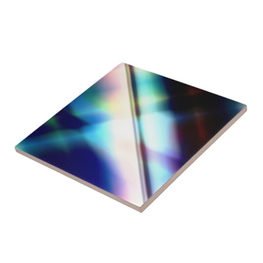 Abstracte keramische tapijten tegeltje (Zijkant)