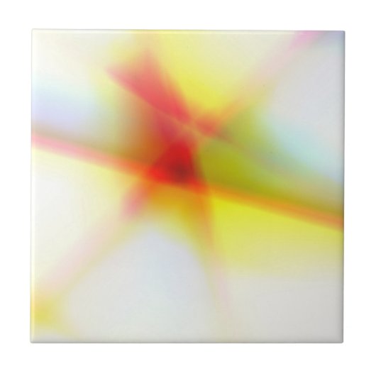 Abstracte keramische tapijten tegeltje (Voorkant)