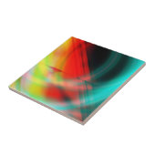 Abstracte keramische tapijten tegeltje (Zijkant)