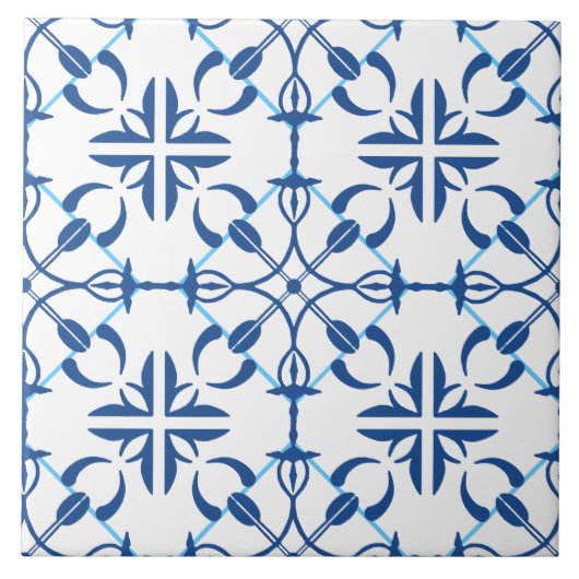 Abstracte keramische tapijten tegeltje (Voorkant)