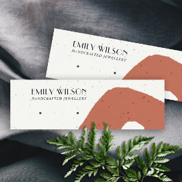 ABSTRACTE KERAMISCHE TERRACOTTA STUD EARRING DISPL MINI VISITEKAARTJE