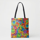 Abstracte keramische vreugde tote bag (Voorkant)