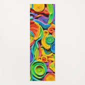 Abstracte keramische vreugde yogamat (Voorkant)