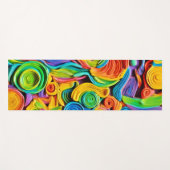 Abstracte keramische vreugde yogamat (Voorkant (horizontaal))
