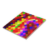 Abstracte keramische wandtegels: Hyperactieve rege Tegeltje (Zijkant)