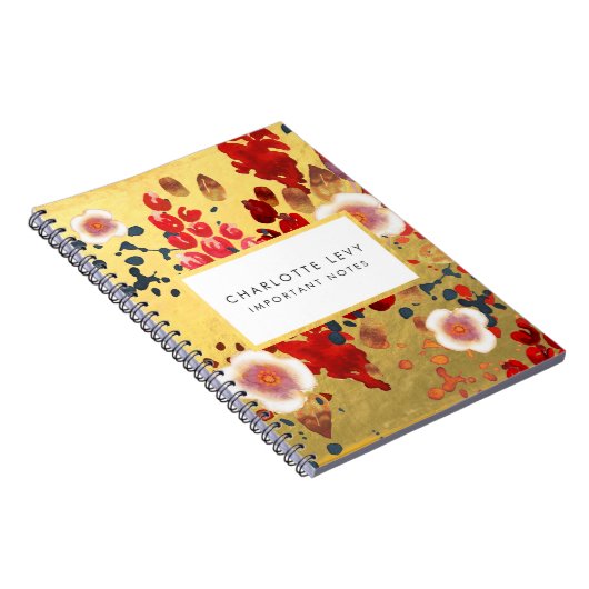 Abstracte kersenbloesem Azië Japan geïnspireerde k Notitieboek (Rechterzijde)