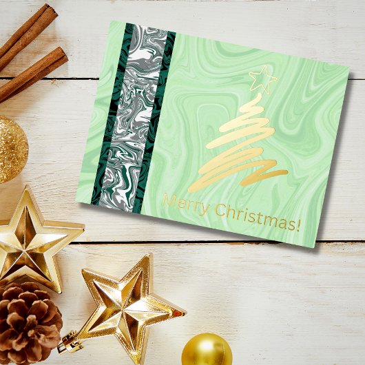 Abstracte kerst! (Boom) Briefkaart