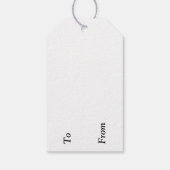 Abstracte kerst cadeaulabel (Achterkant)