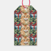 Abstracte kerst cadeaulabel (Voorkant)