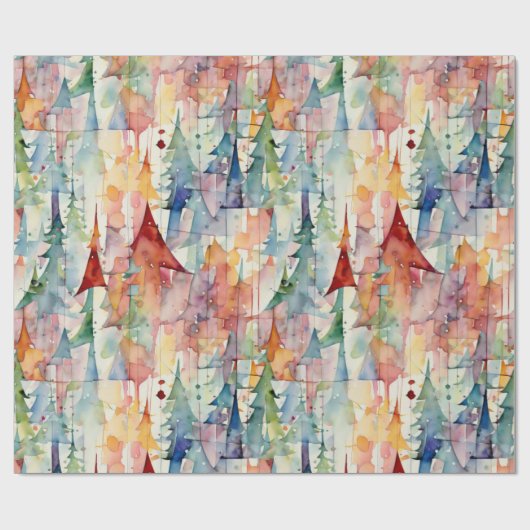 Abstracte kerst cadeaupapier (Vlak)