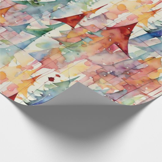 Abstracte kerst cadeaupapier (Hoek)