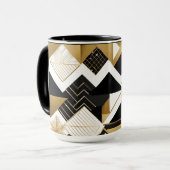 abstracte kerst diamanten koffiemok mok (Voorkant links)
