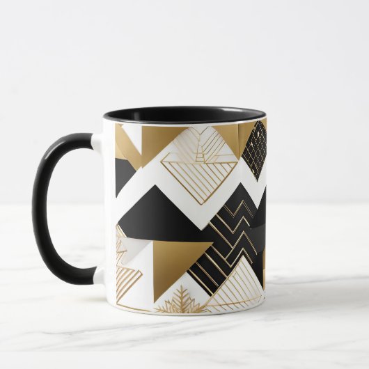 abstracte kerst diamanten koffiemok mok (Links)