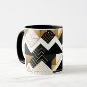abstracte kerst diamanten koffiemok mok (Voorkant links)
