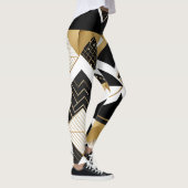 abstracte kerst diamanten leggings (Rechts)