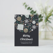 Abstracte kerst feestdagenkaart (Staand voorkant)