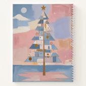 Abstracte Kerst Geometrie Notitieboek (Achterkant)