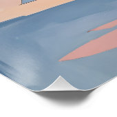 Abstracte Kerst Geometrie Perfect Poster (Hoek)