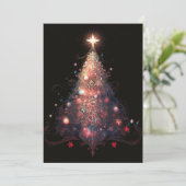 Abstracte Kerst Kaarten -  Kerstboom (Staand voorkant)