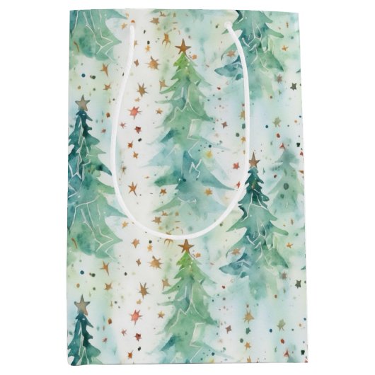 Abstracte kerst medium cadeauzakje (Voorkant)