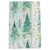 Abstracte kerst medium cadeauzakje (Achterkant)