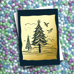 Abstracte kerst thema bomen goudfolie folie feestdagenkaart<br><div class="desc">Abstracte kerst thema illustratie goudfolie</div>