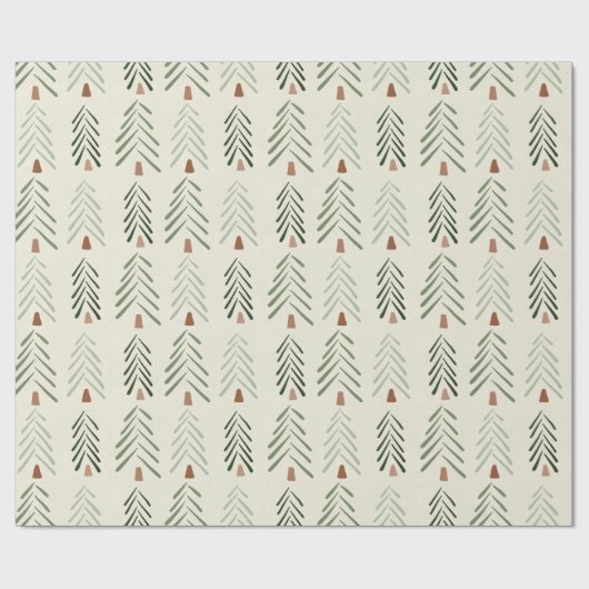 Abstracte kerstafdrukken cadeaupapier (Vlak)