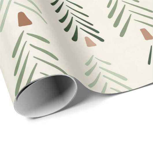 Abstracte kerstafdrukken cadeaupapier (Rol Hoek)