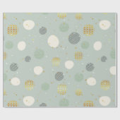 Abstracte kerstbal cadeaupapier (Vlak)