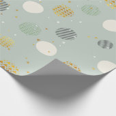 Abstracte kerstbal cadeaupapier (Hoek)