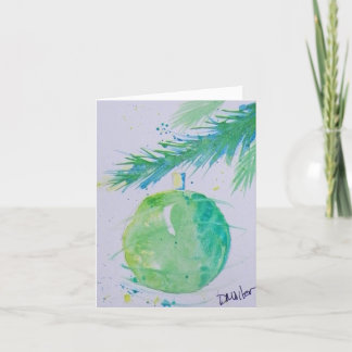 Abstracte kerstbal kerst Kaart