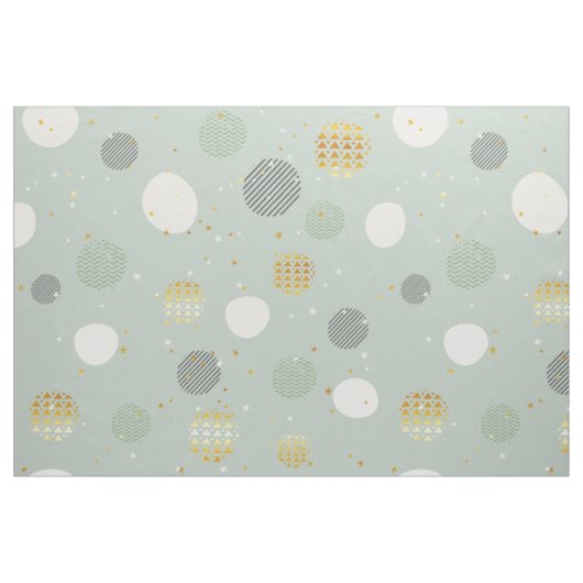 Abstracte kerstballen Modern Pattern Stof (Fat Quarter)
