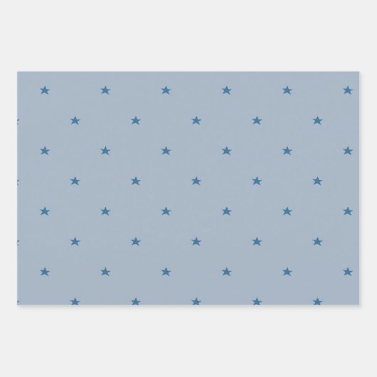 Abstracte kerstblauwe roze sterren Snowflakes Pine Inpakpapier Vel (Voorkant 3)