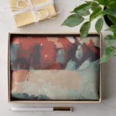 Abstracte kerstbomen 5 aquarel tissuepapier (Geschenk)