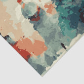 Abstracte kerstbomen 5 aquarel tissuepapier (Detail)