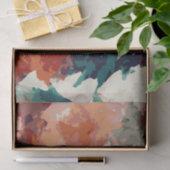 Abstracte kerstbomen 7 aquarel tissuepapier (Geschenk)