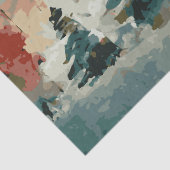 Abstracte kerstbomen 8 aquarel tissuepapier (Detail)