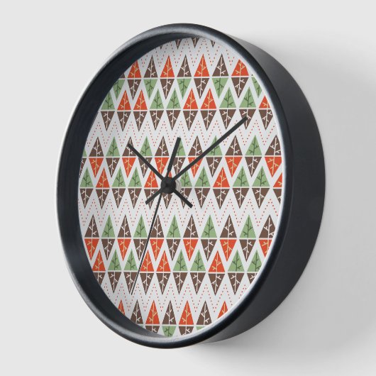 Abstracte kerstbomen geometrisch vakantiepatroon (Hoek)