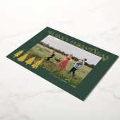 Abstracte Kerstbomen Goud Folie Feestdagenkaart (Gedraaid)