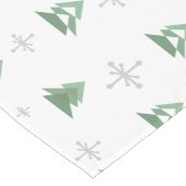 Abstracte kerstbomen in de Midden-eeuwse winter Korte Tafelloper (Hoek)