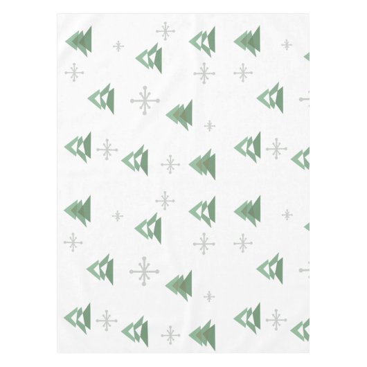 Abstracte kerstbomen in de Midden-eeuwse winter Tafelkleed (Voorkant)