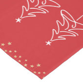 Abstracte kerstbomen Medium Tafelloper (Hoek)